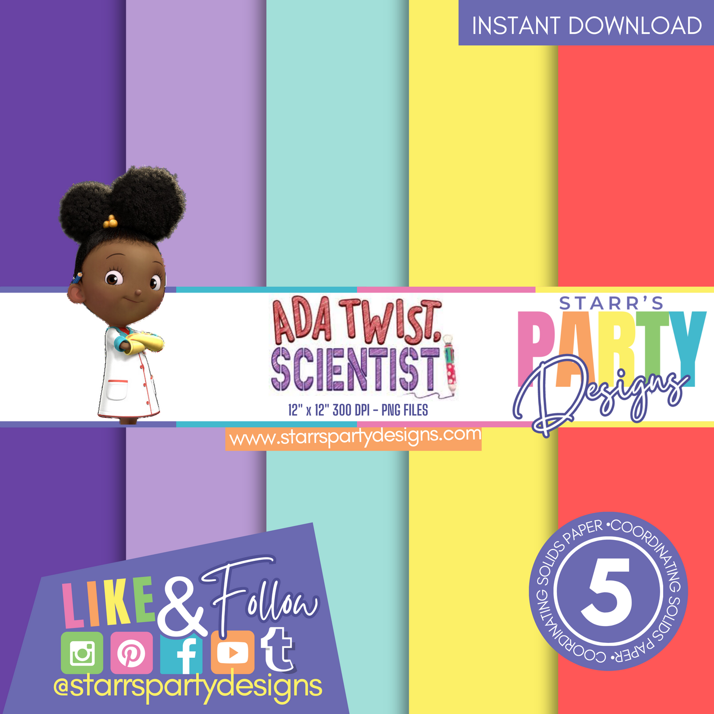 ADA TWIST, SCIENTIST SOLIDS PAPER PACK