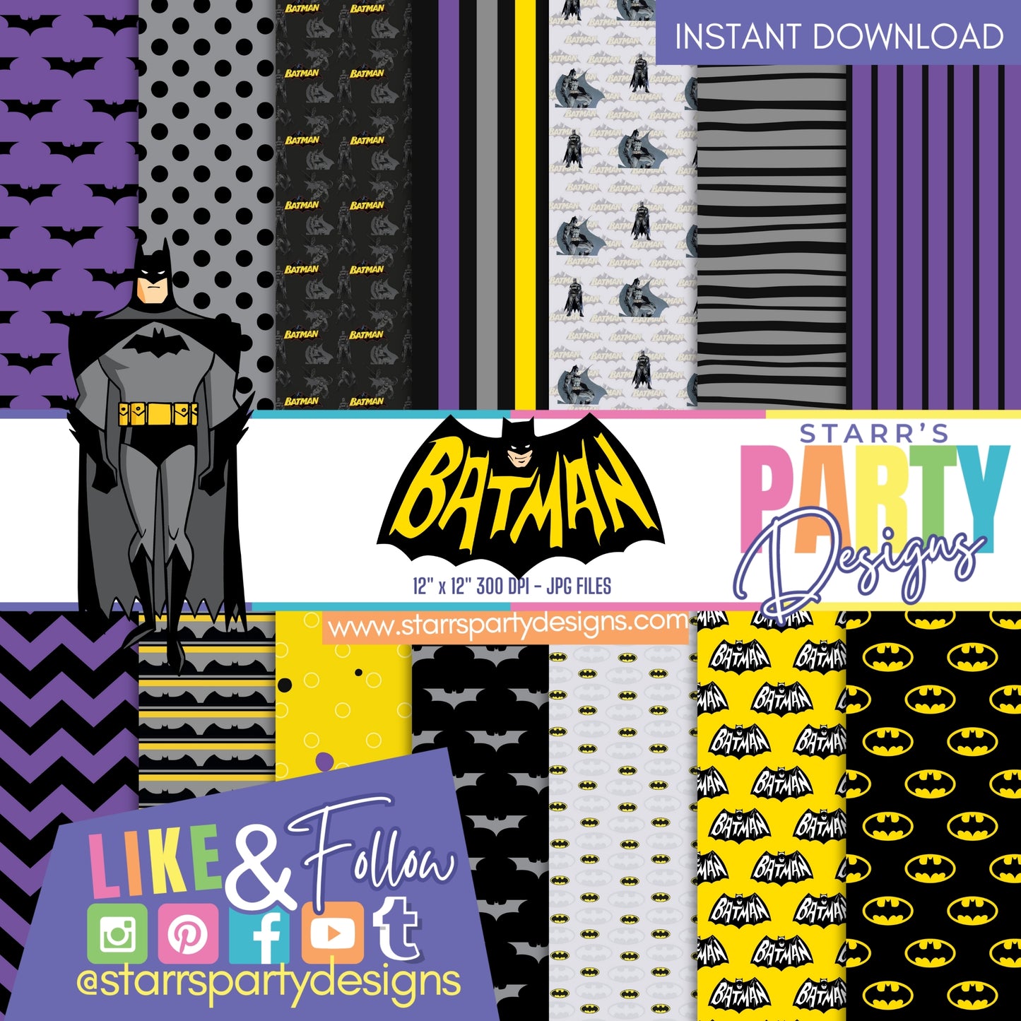 BATMAN PAPER PACK 4