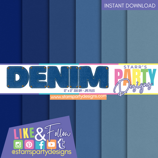 DENIM SOLIDS PAPER PACK