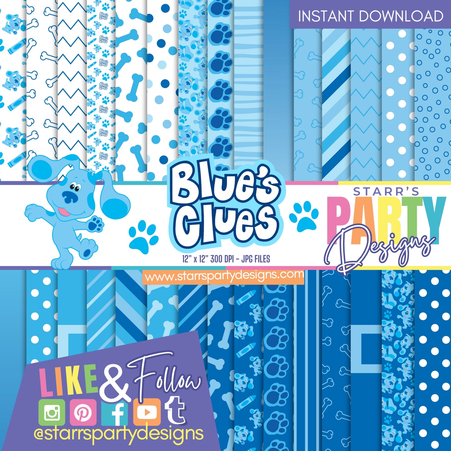 ALL BLUE'S CLUES PAPER PACK