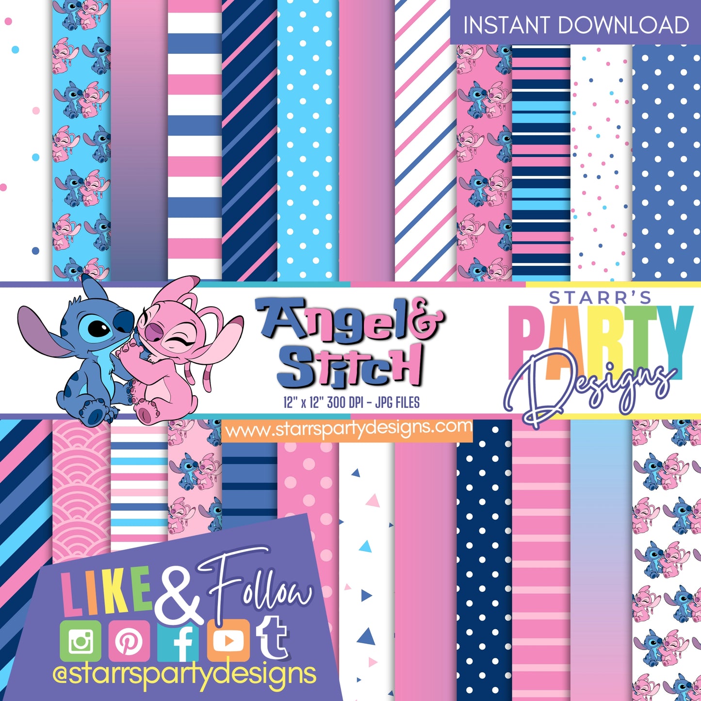 ANGEL & STITCH PAPER PACK 1