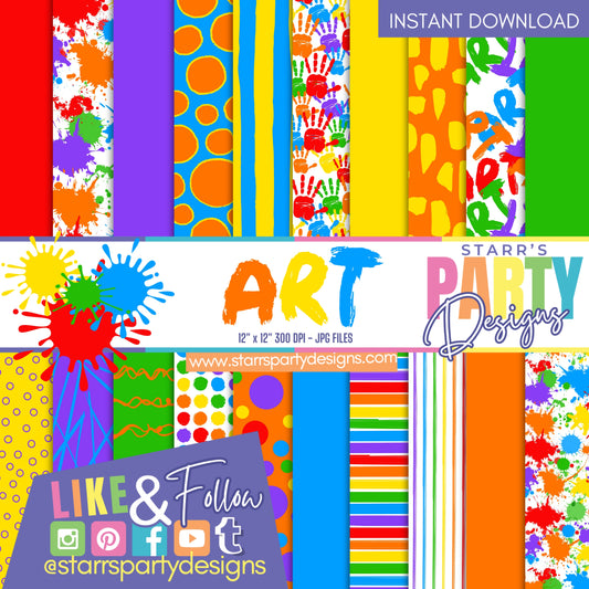 ART PARTY PAPER PACK