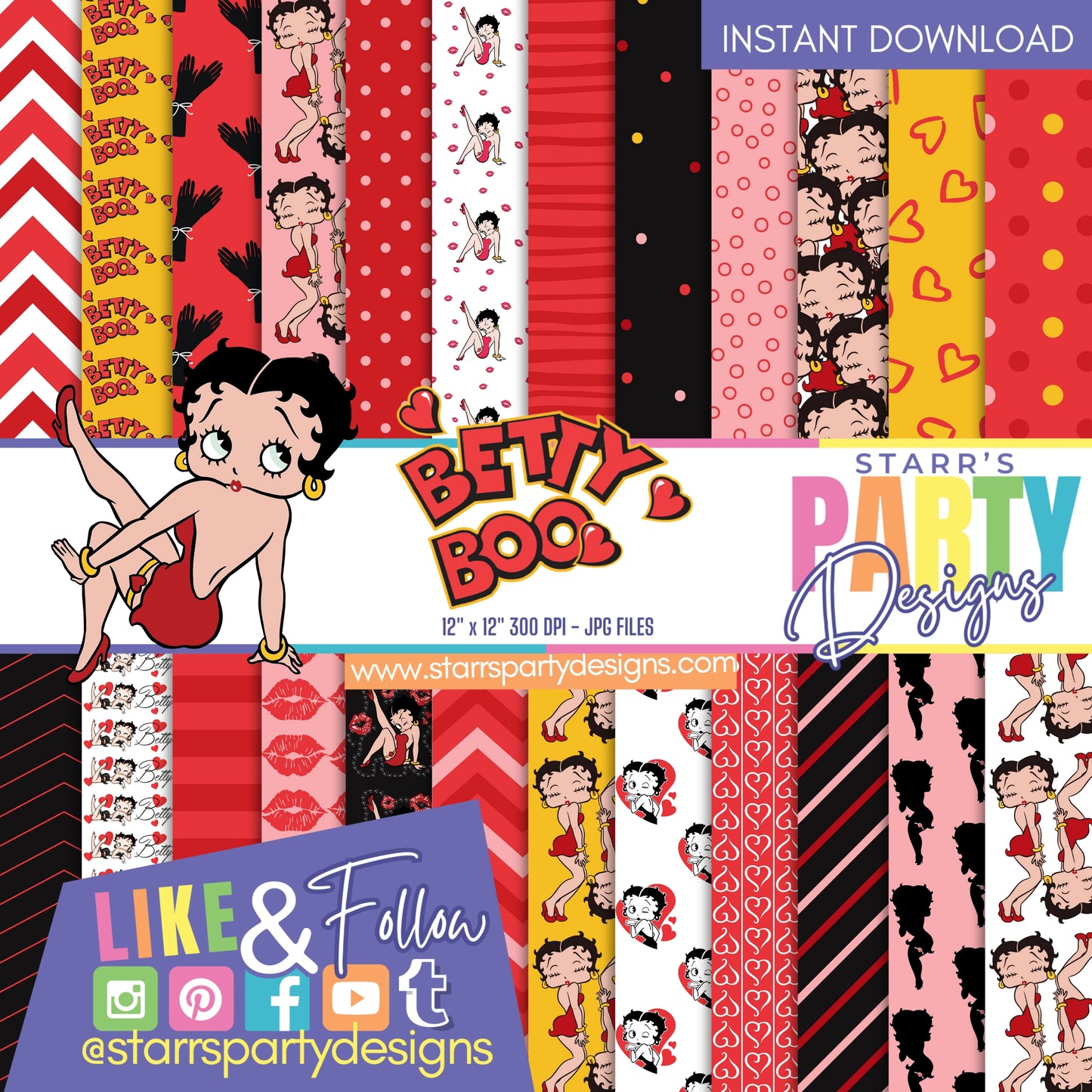 BETTY BOOP PAPER PACK