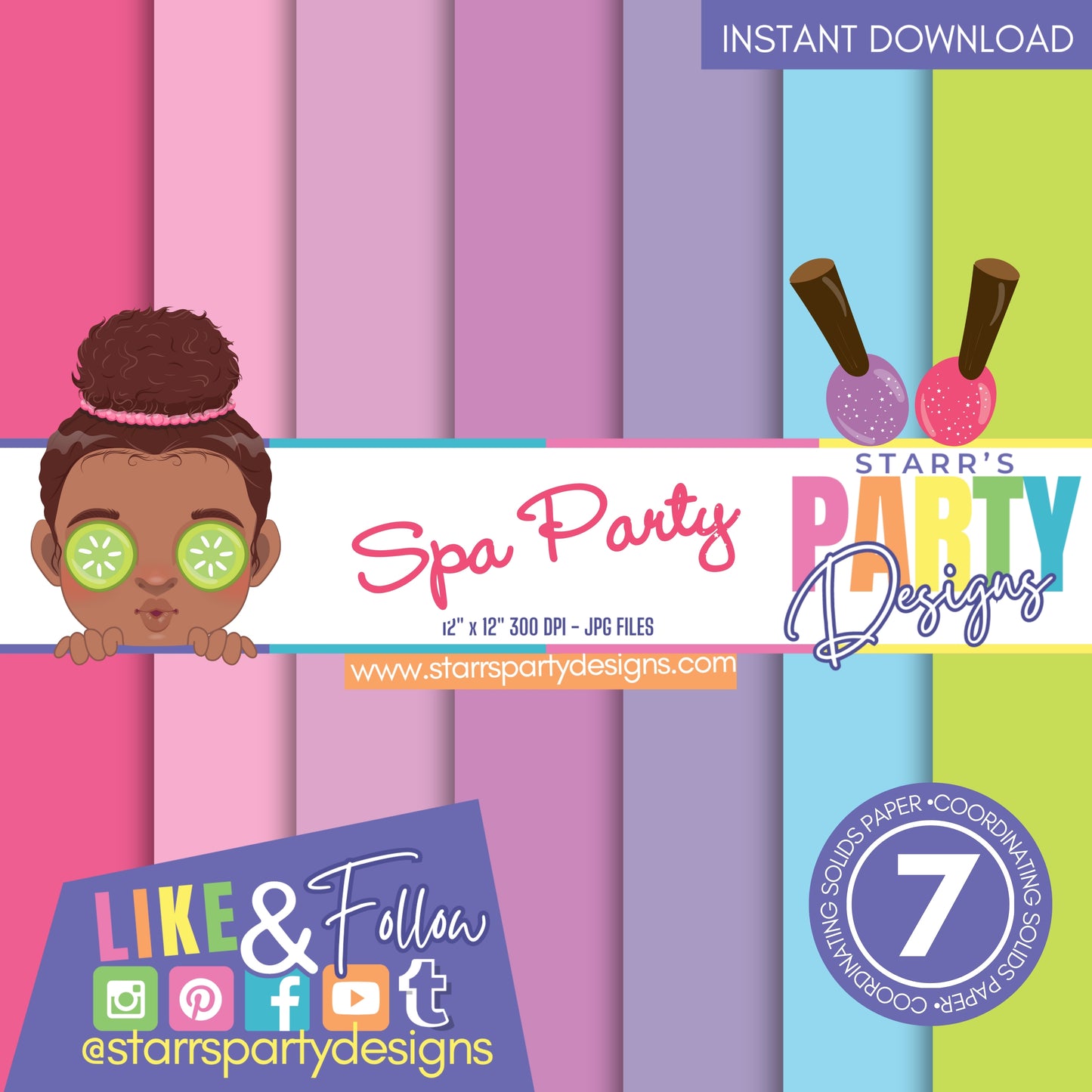 SPA PARTY SOLIDS PAPER PACK