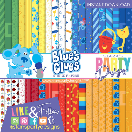 BLUE'S CLUES COLORFUL PAPER PACK B1