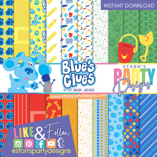 BLUE'S CLUES COLORFUL PAPER PACK B2