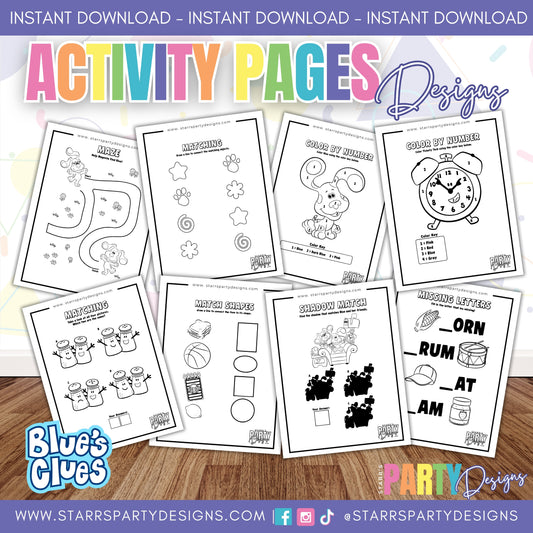 BLUE'S CLUES ACTIVITY PAGES 1