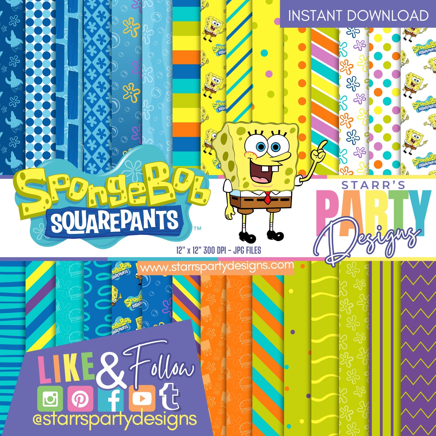 SQUAREPANTS BOBSPONGE PAPER PACK 6