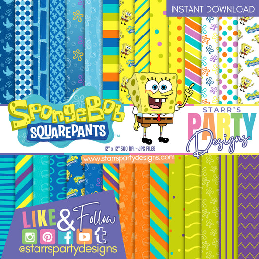 SQUAREPANTS BOBSPONGE PAPER PACK 6