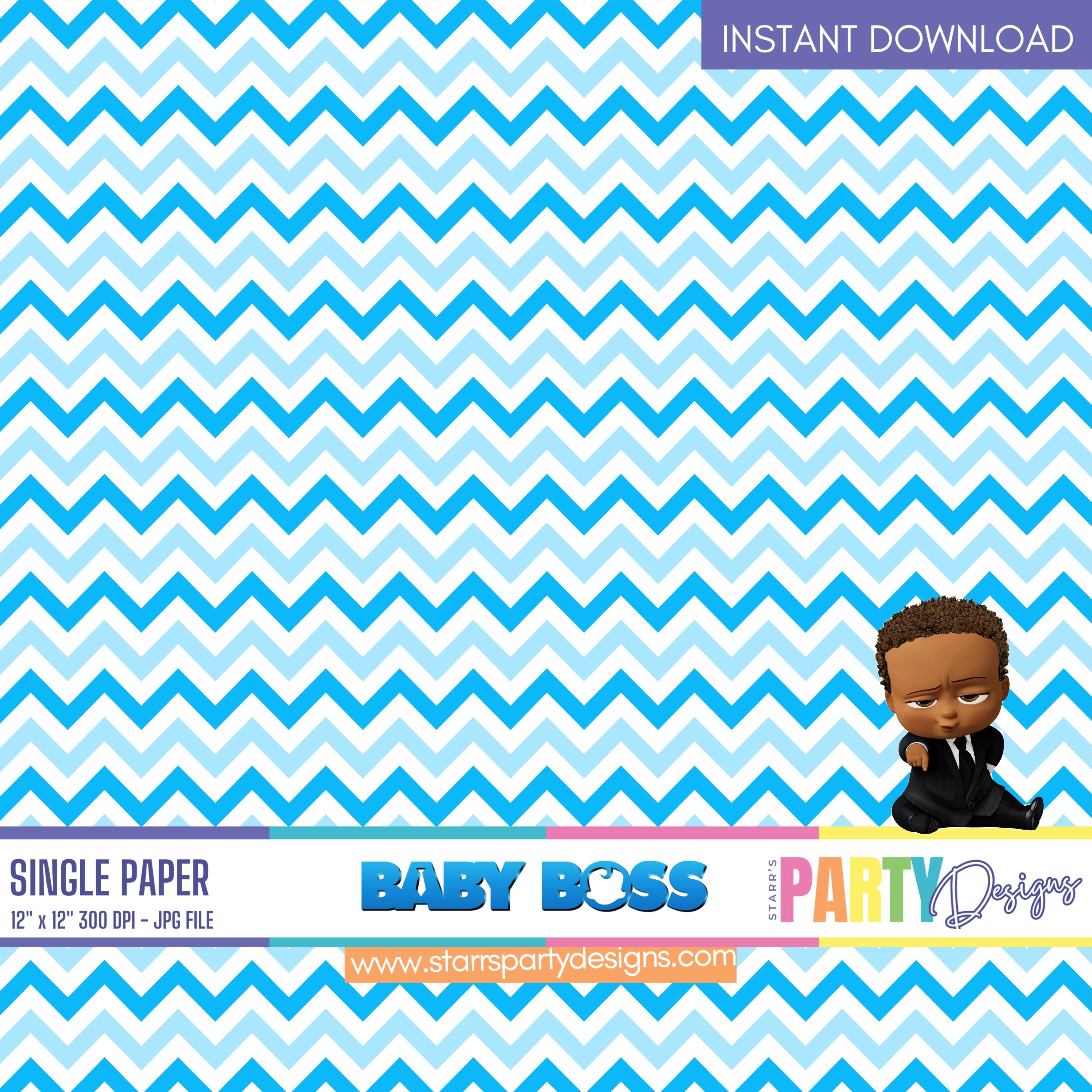 BOSS BABY DIGITAL PAPER 1 – Starr's Party Designs