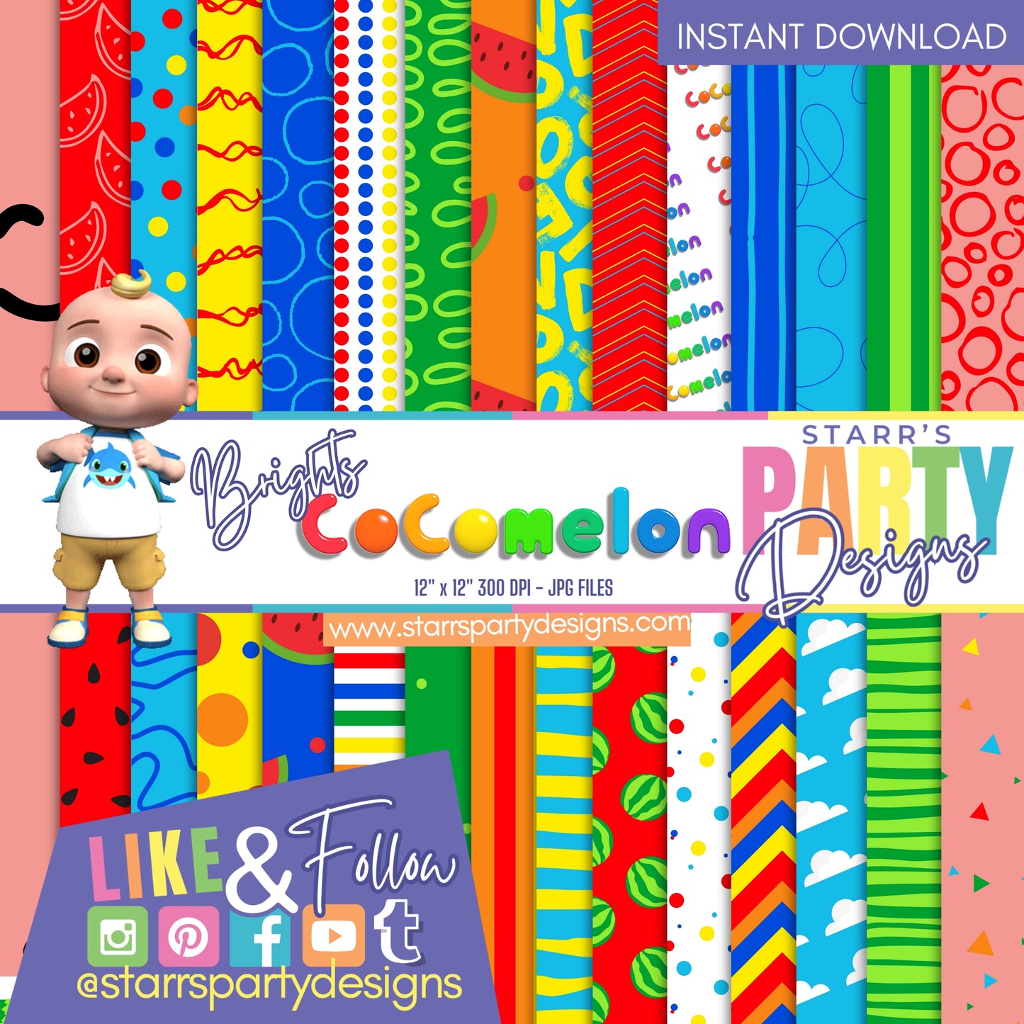 COCOMELON BRIGHTS PAPER PACK 2