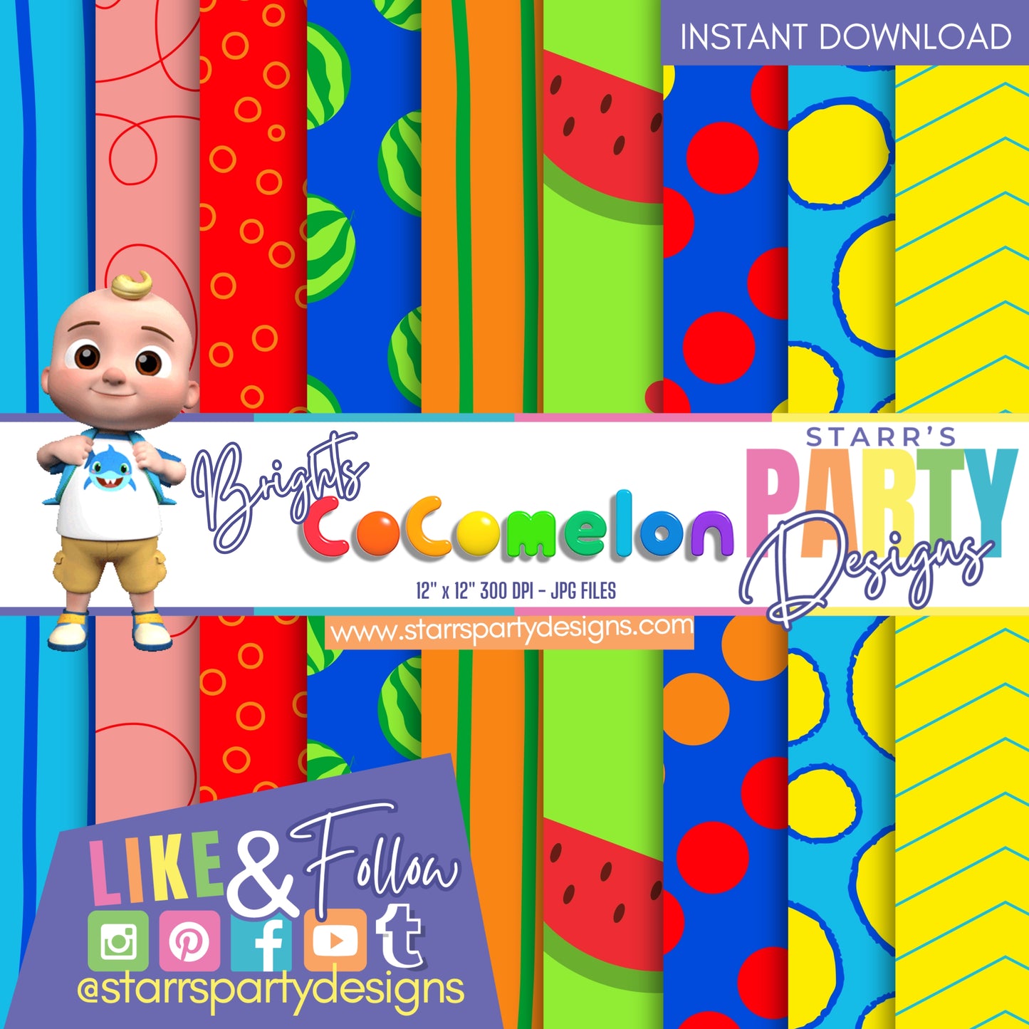 COCOMELON BRIGHTS PAPER PACK 3