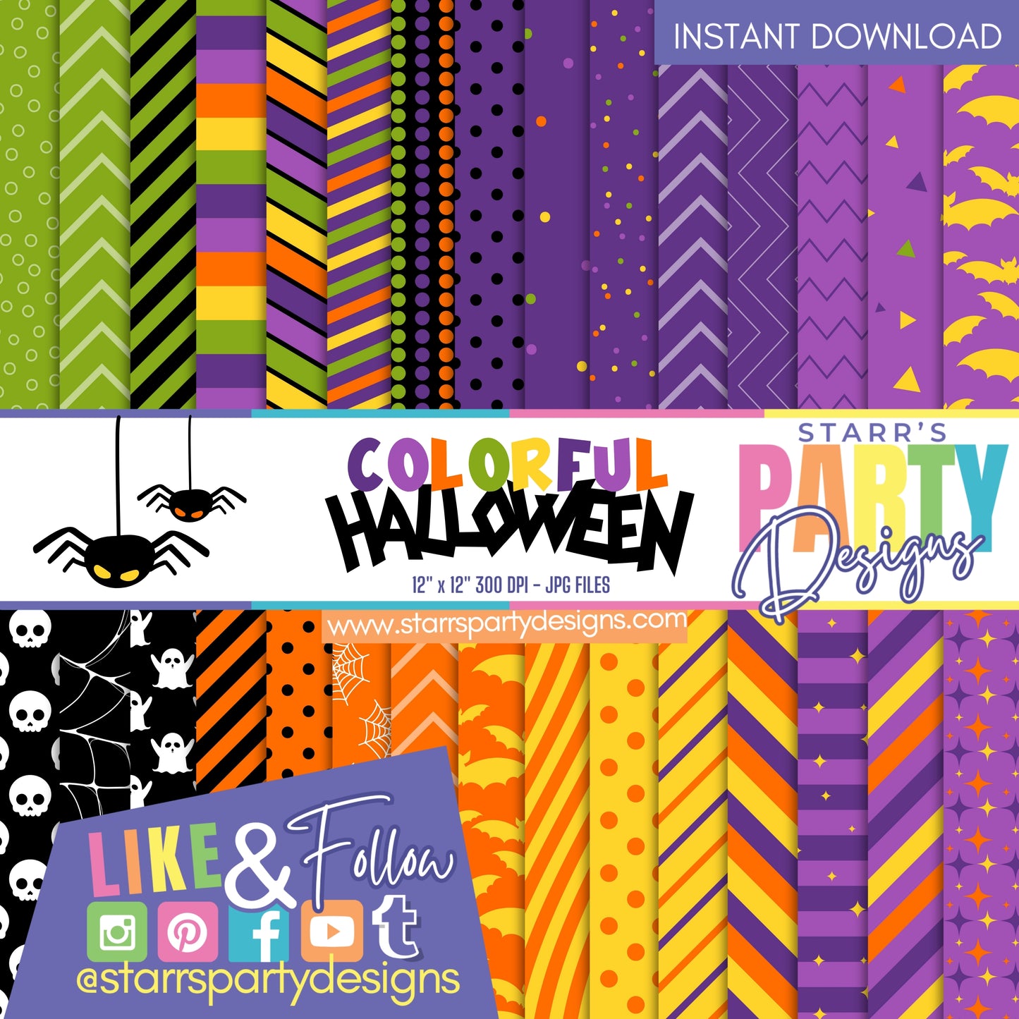 COLORFUL HALLOWEEN PAPER PACK