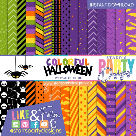 COLORFUL HALLOWEEN PAPER PACK