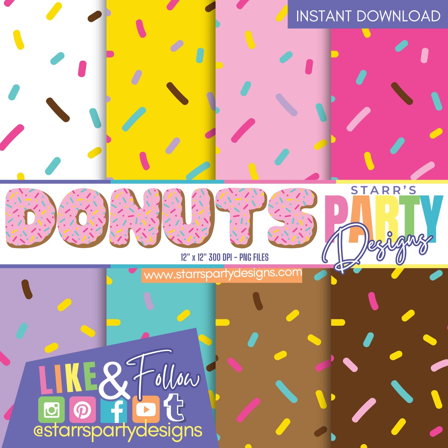 DONUTS PAPER PACK 2