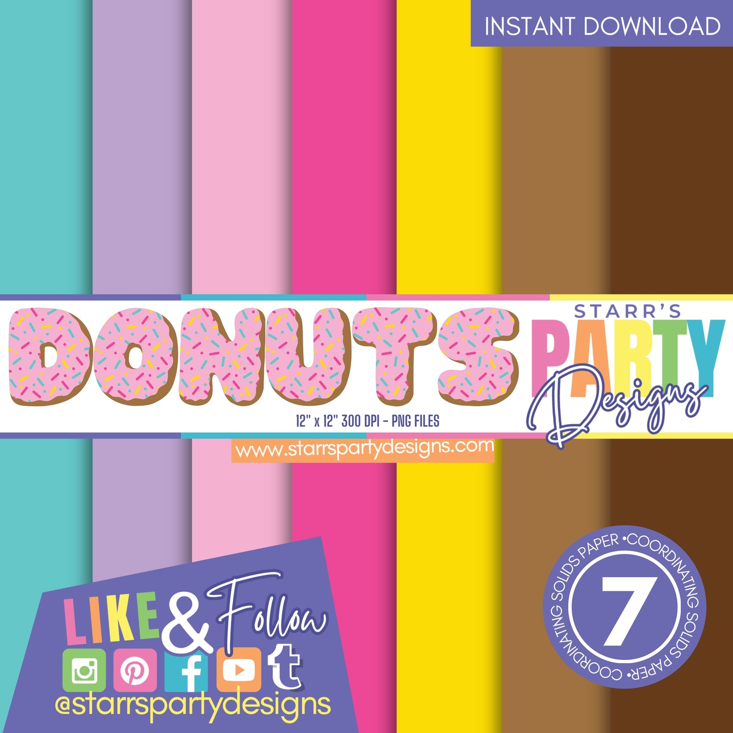 DONUTS SOLIDS PAPER PACK