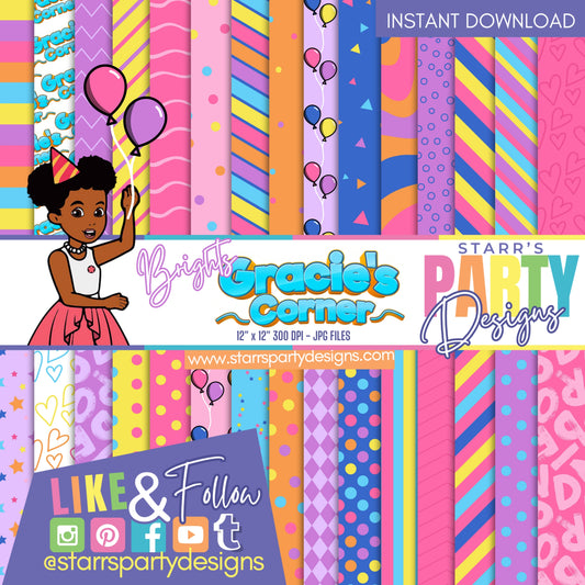 GRACIE'S CORNER BRIGHTS PAPER PACK 1