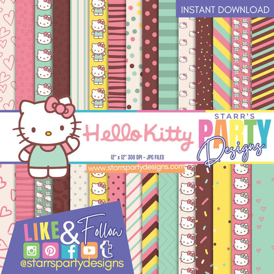 HELLO KITTY PASTEL PAPER PACK 1