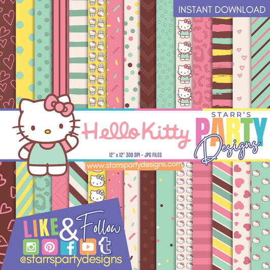 HELLO KITTY PASTEL PAPER PACK 2