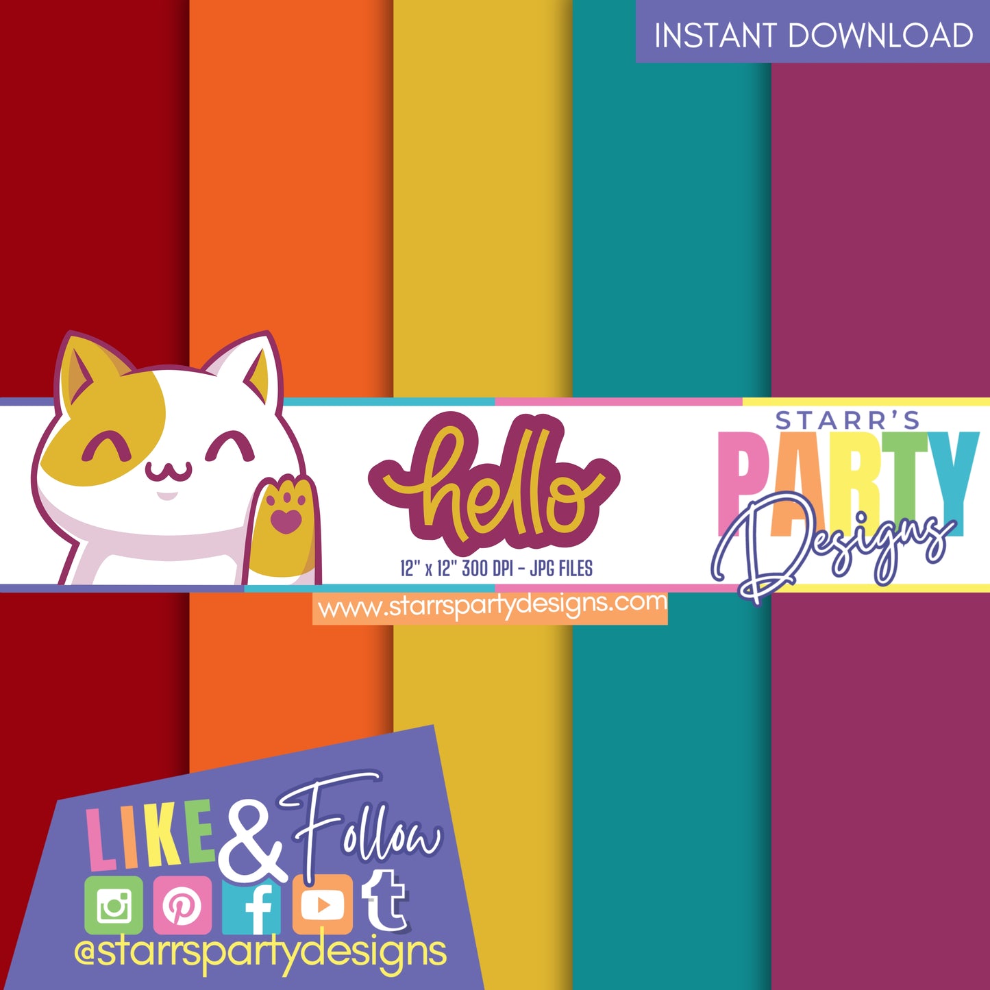 HELLO! SOLIDS PAPER PACK