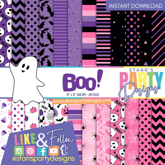 PURPLE BOO PAPER PACK