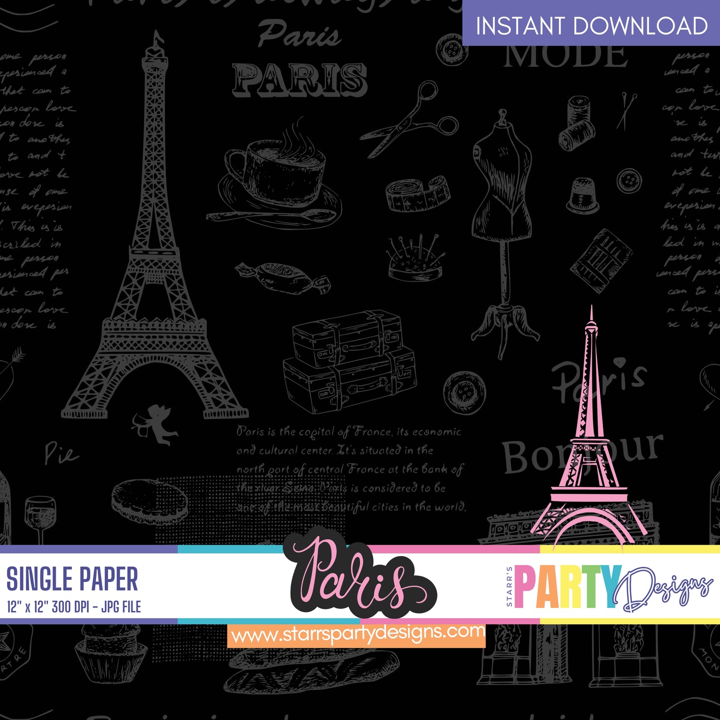 PARIS DIGITAL PAPER 1