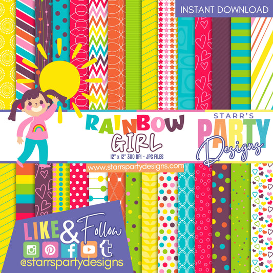 RAINBOW GIRL PAPER PACK