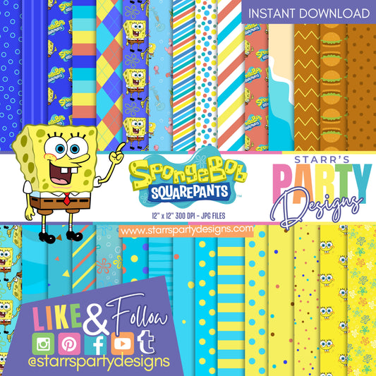 SPONGEBOB DELUXE PAPER PACK