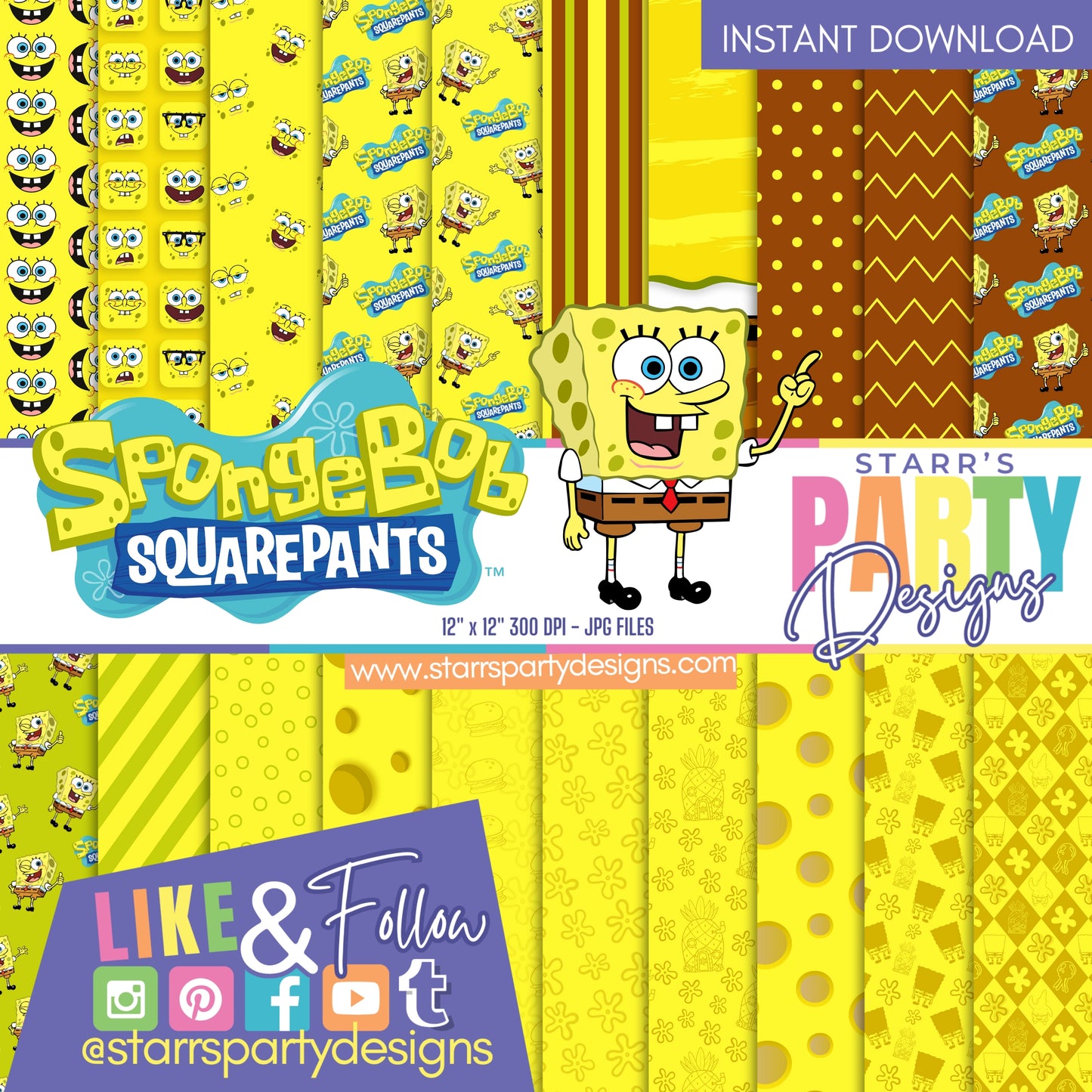 SQUAREPANTS BOBSPONGE PAPER PACK 4