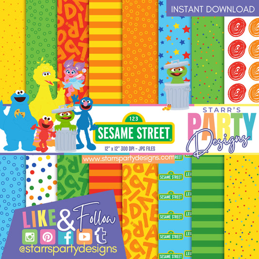 SESAME STREET PAPER PACK 2