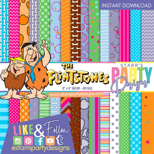 THE FLINTSTONES PAPER PACK STYLE 2