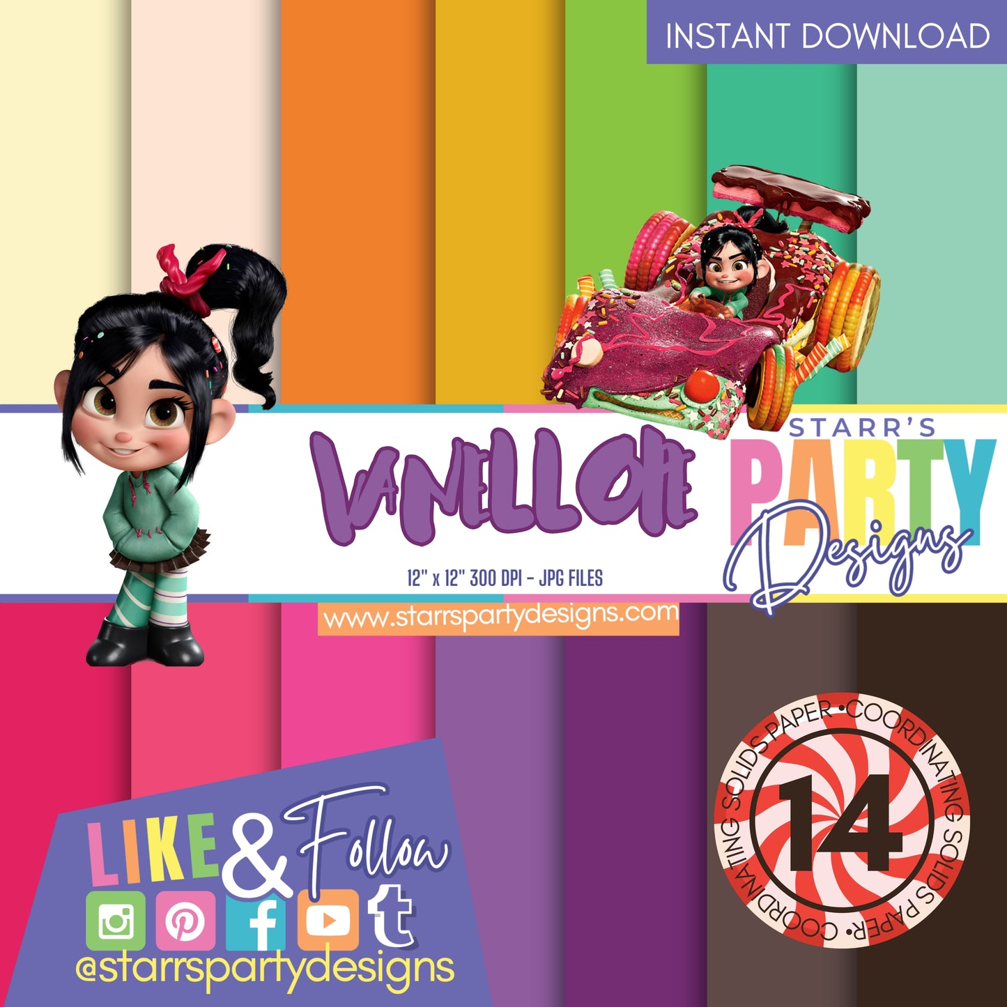 VANELLOPE SOLIDS PAPER PACK