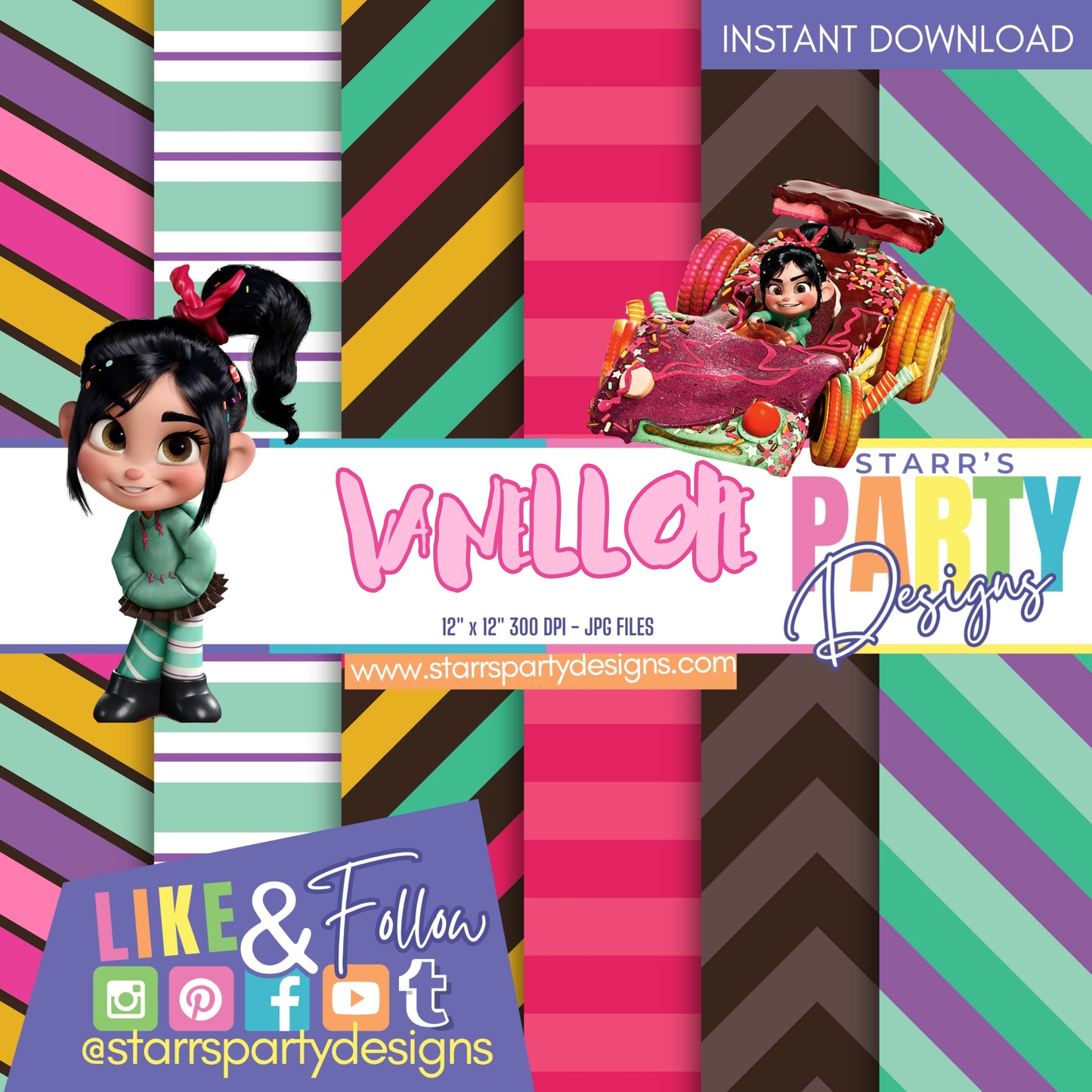 VANELLOPE STRIPES PAPER PACK