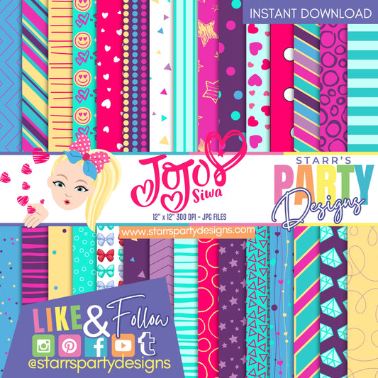 JOJO SIWA PAPER PACK STYLE 1