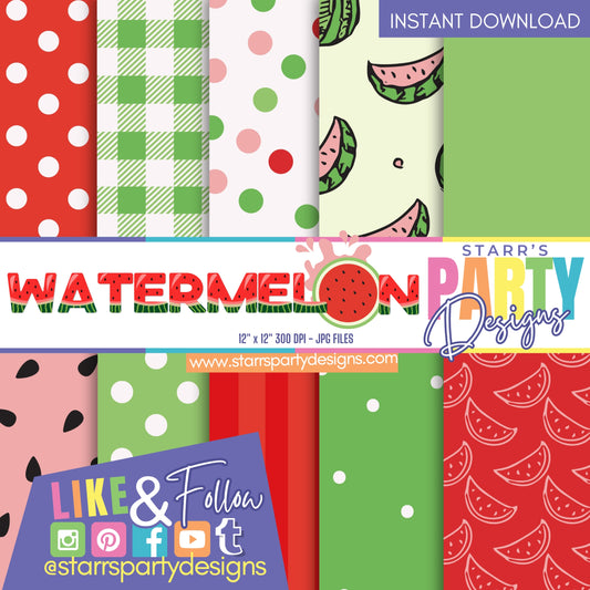 WATERMELON PAPER PACK 2