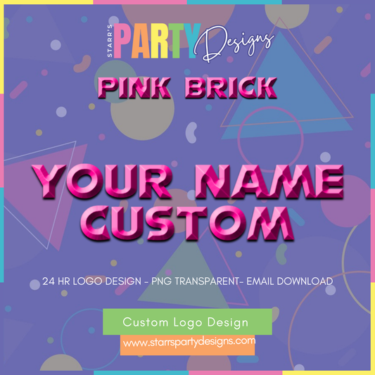 CUSTOM LOGO | PINK BRICK