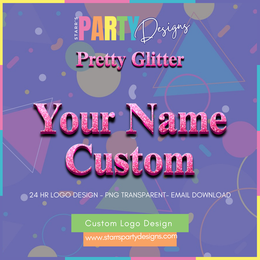 CUSTOM LOGO | PRETTY GLITTER