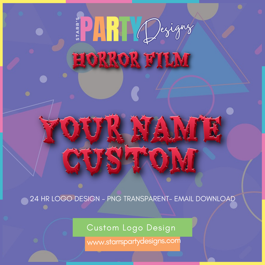 CUSTOM LOGO | HORROR FILM