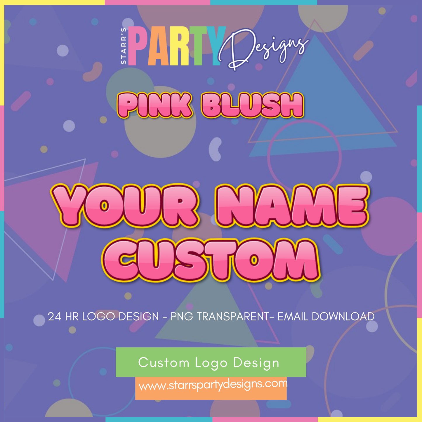 CUSTOM LOGO | PINK BLUSH