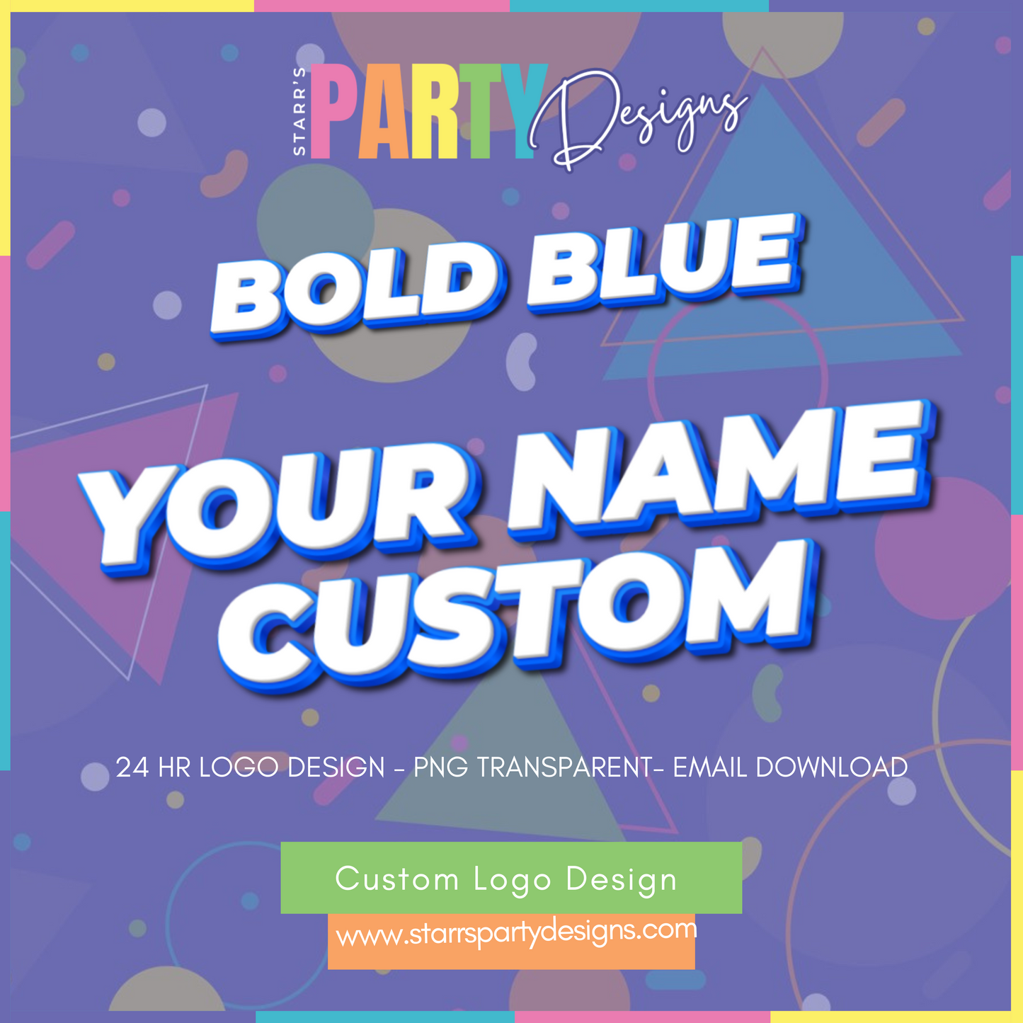 CUSTOM LOGO | BOLD BLUE