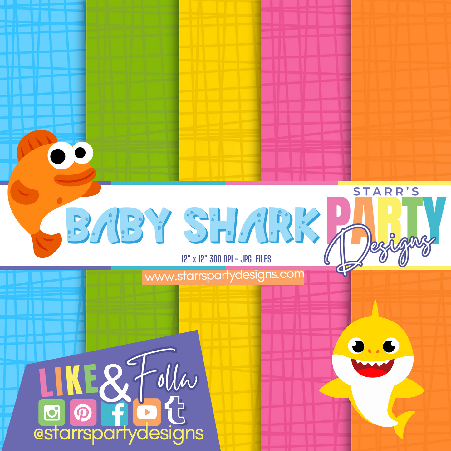 BABY SHARK PAPER PACK STYLE 3