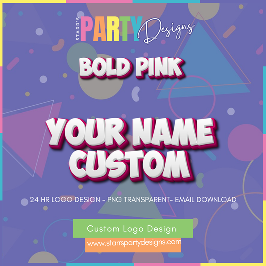 CUSTOM LOGO | BOLD PINK