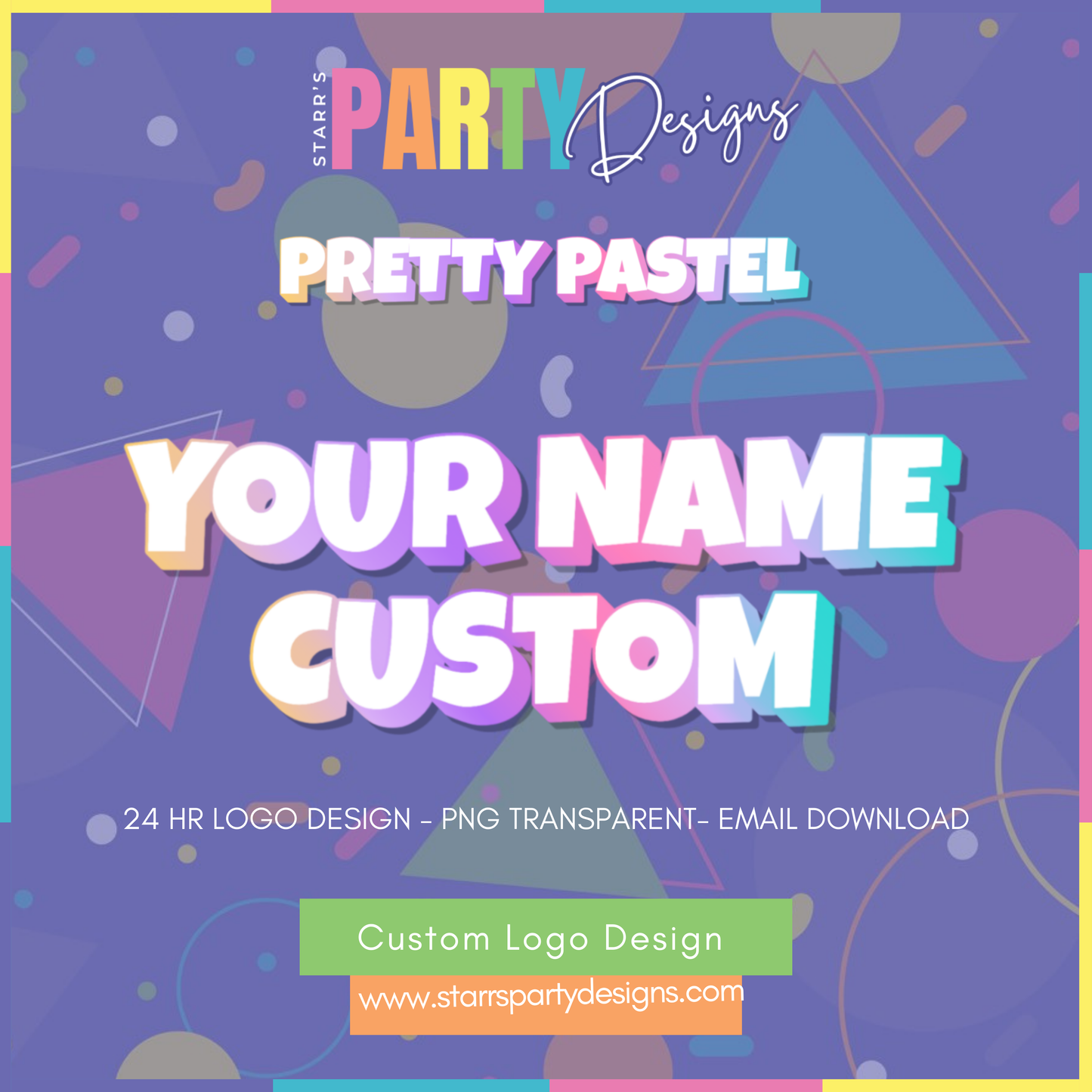 CUSTOM LOGO | PRETTY PASTEL