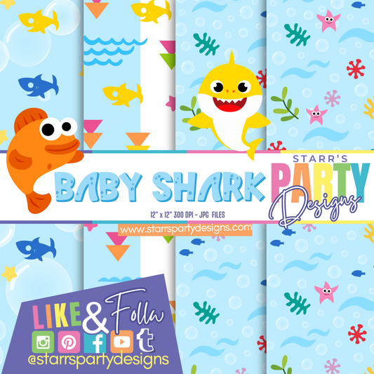 BABY SHARK PAPER PACK STYLE 4