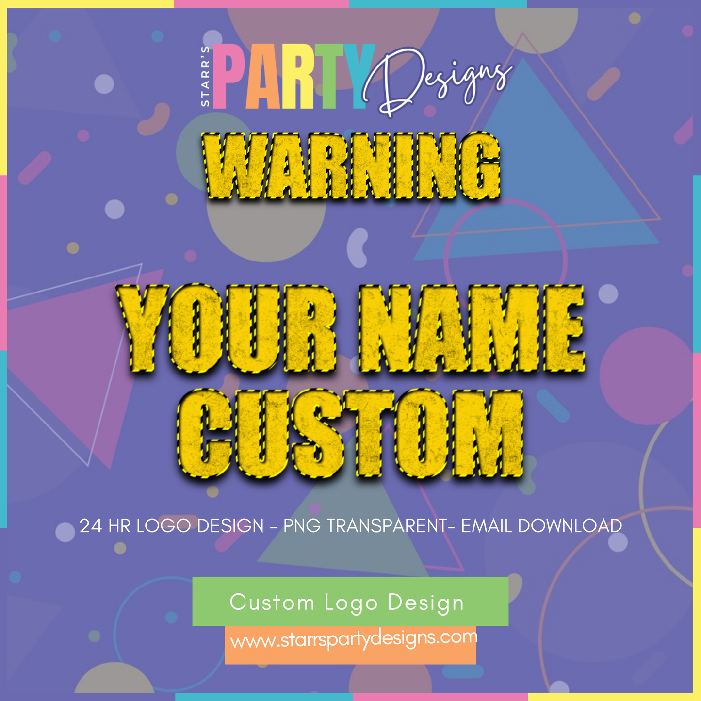 CUSTOM LOGO | WARNING