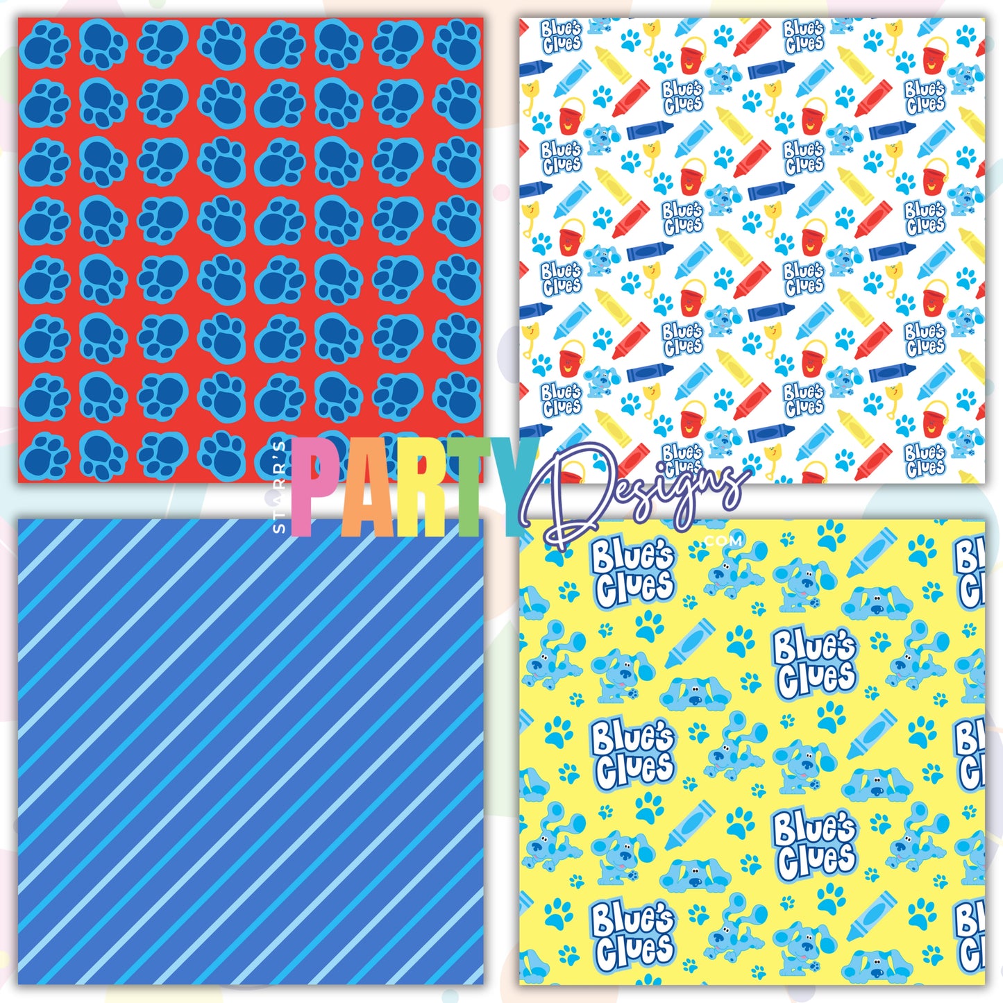 BLUE'S CLUES COLORFUL PAPER PACK B2