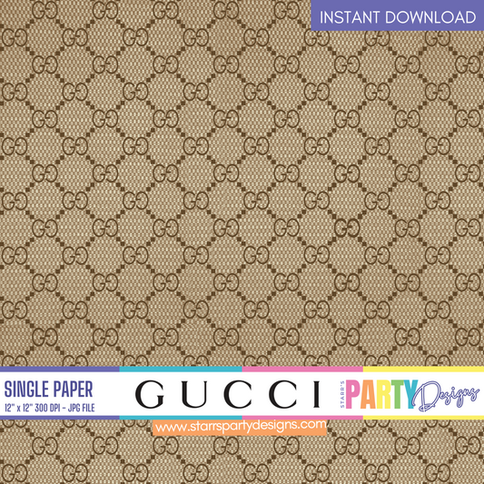 GUCCI PATTERN DIGITAL PAPER 2