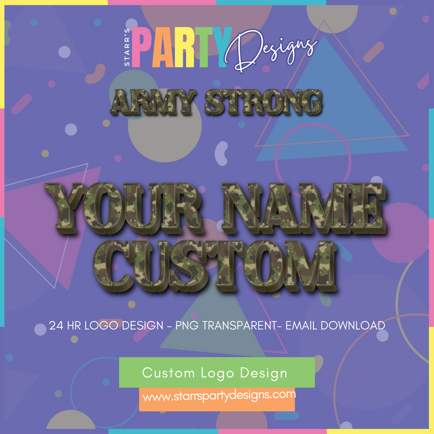 CUSTOM LOGO | ARMY STRONG