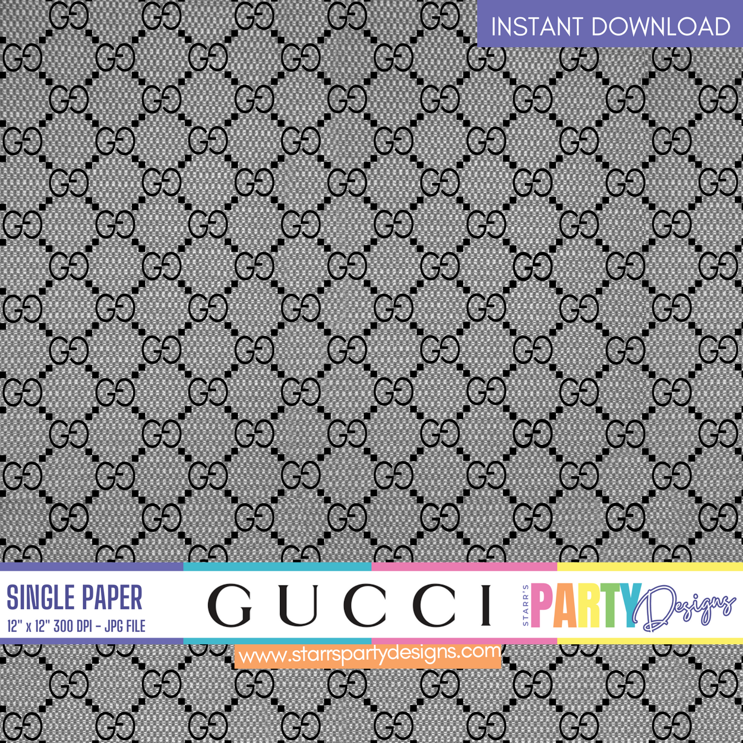 GUCCI PATTERN DIGITAL PAPER 3