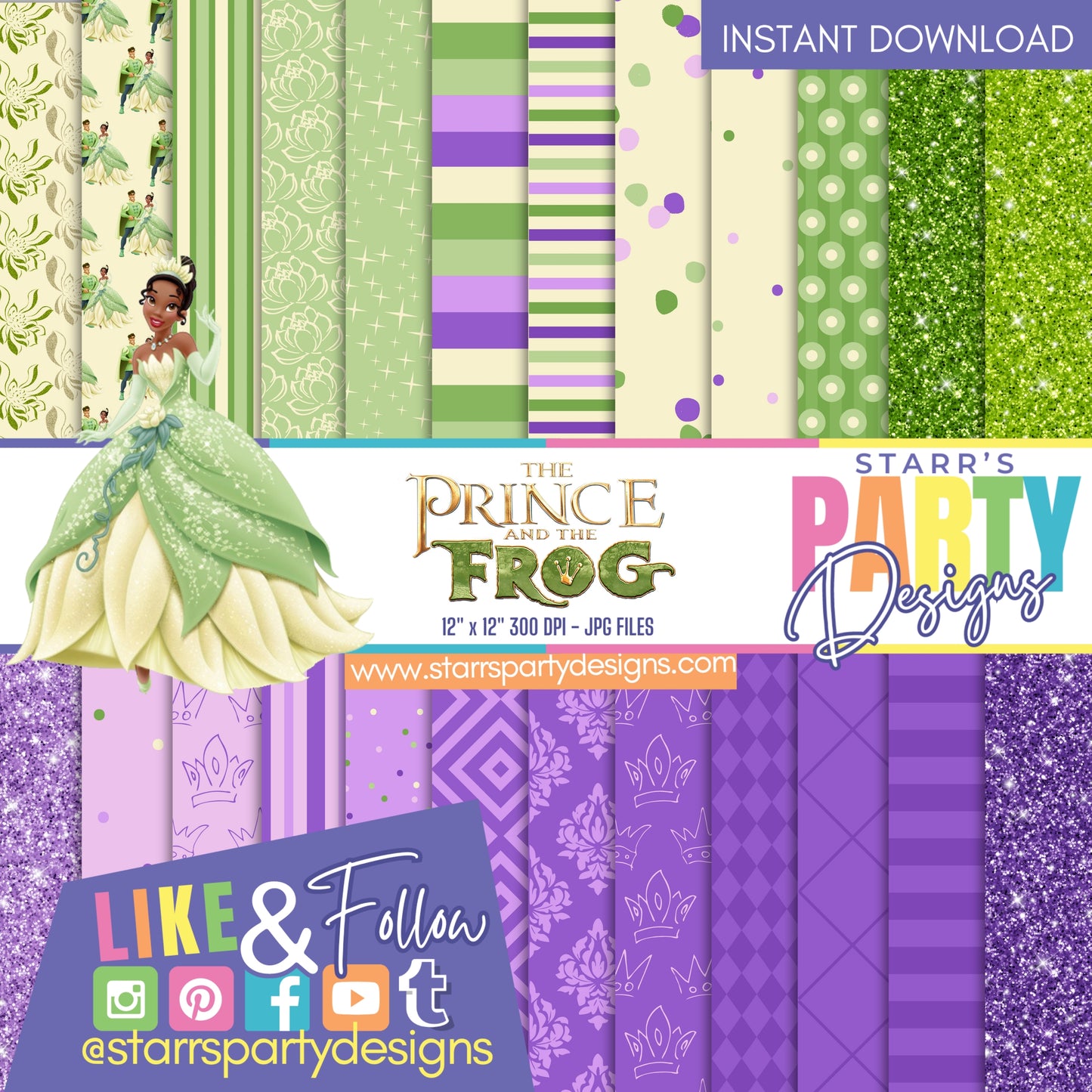 THE PRINCESS AND THE FROG PAPER PACK 1